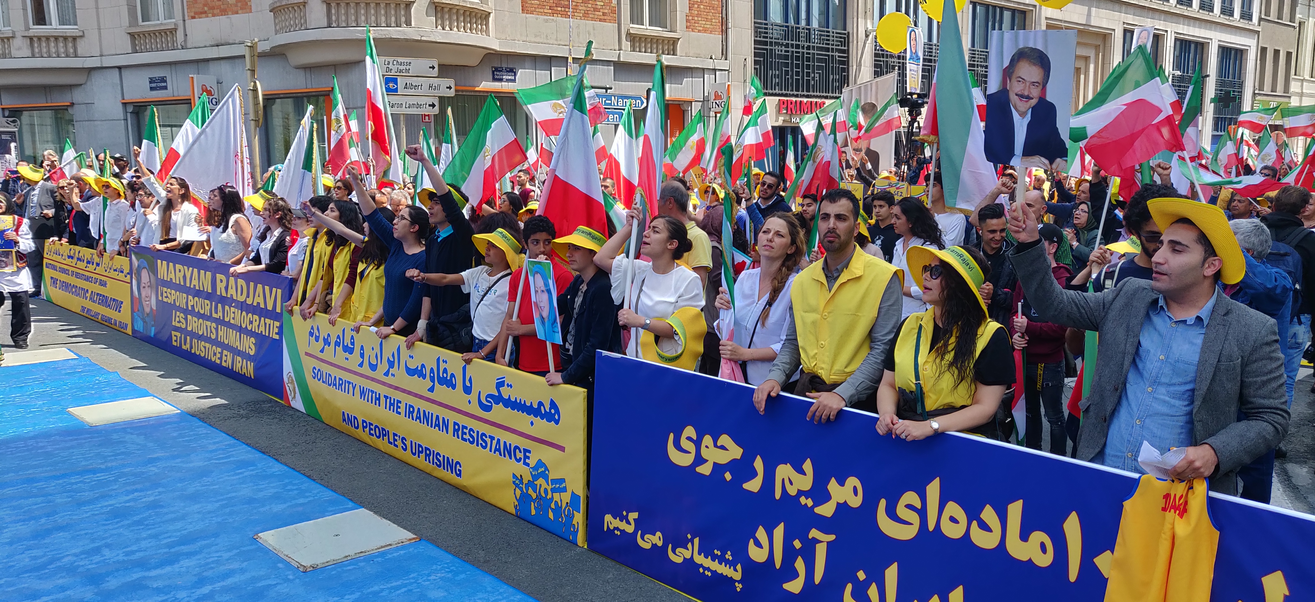 Demonstration mot iranska regimen, Bryssel, 15 juni 2019