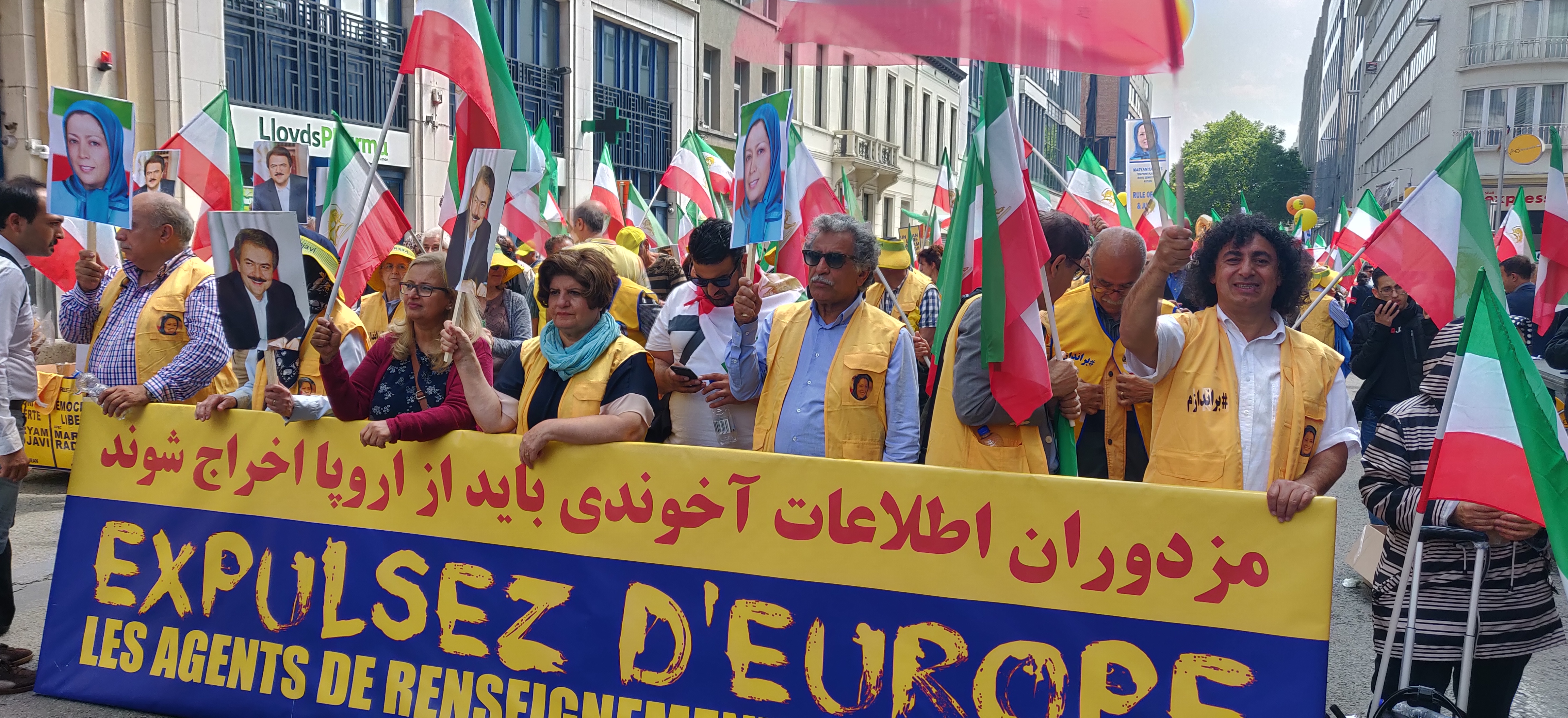 Demonstration mot iranska regimen, Bryssel, 15 juni 2019