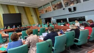 Maryam Rajavi talar vid ALDE:s gruppmöte i Europarådet, den andra oktober, Strasbourg.