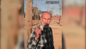 Hamid Noury besöker Behesht-e Zahra, plats för de hemliga massgravarna från 1988 års massaker i Iran och riktar hot mot överlevande som vittnat mot honom i rättegången i Sverige, Mars 2025, Teheran.